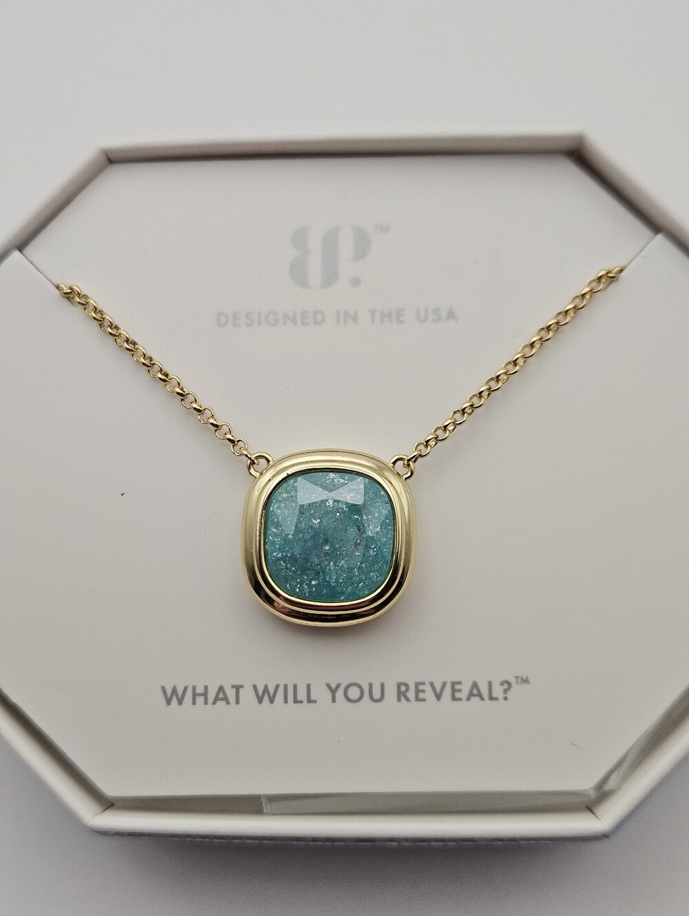 Bomb Party NK22029 "The Stillness Between Echoes" Blue Topaz Ice Crystal